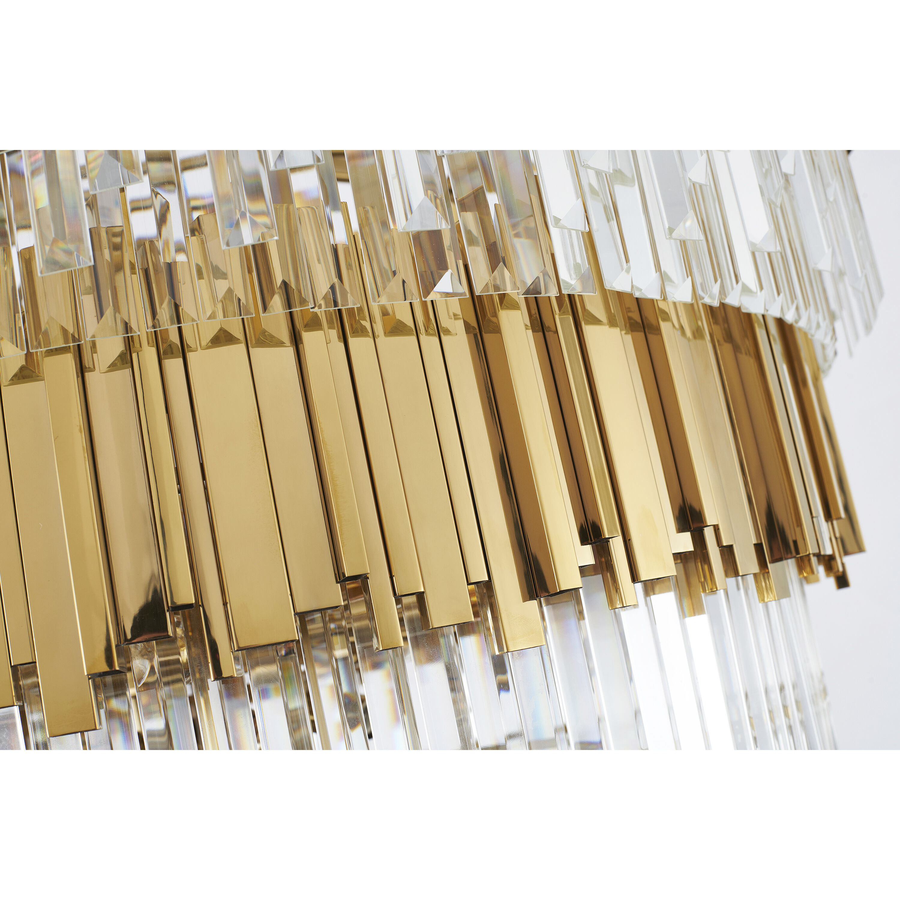Canada 60 Light 43.4 inch Shiny Gold Chandelier Ceiling Light
